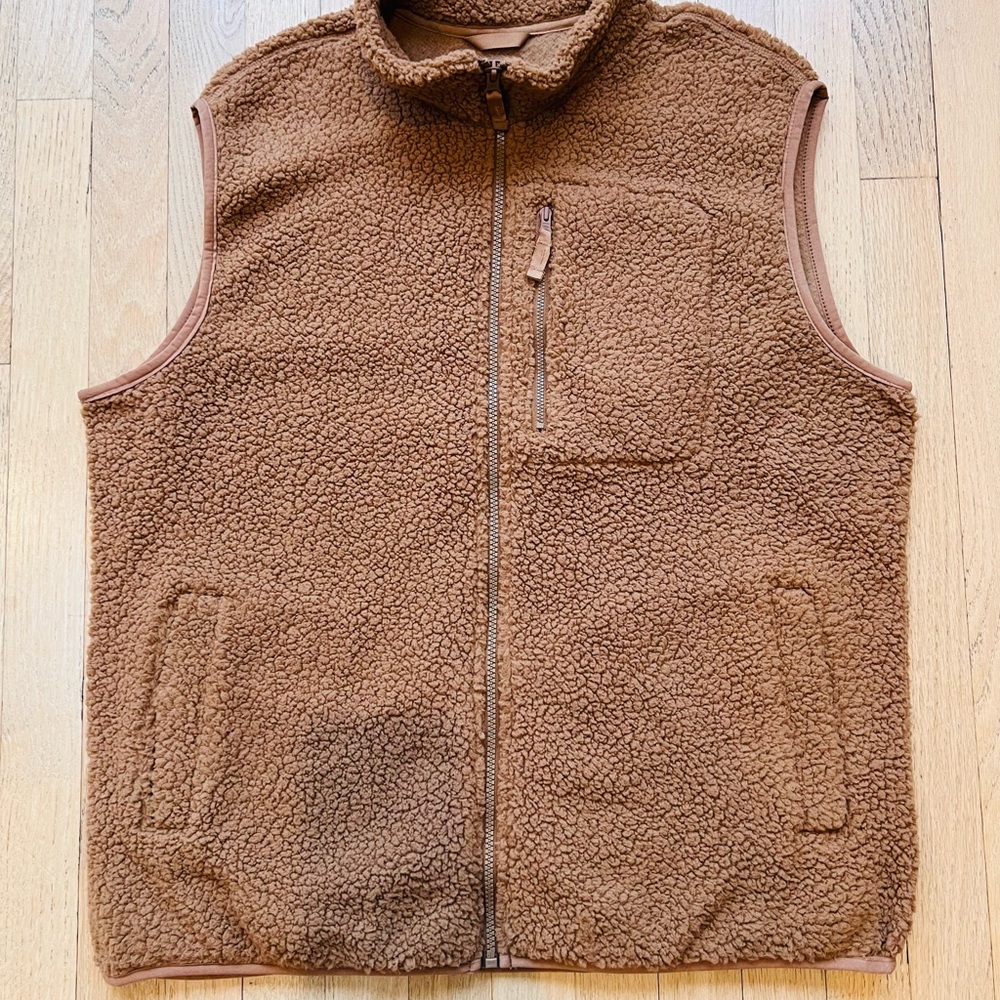 Gap Brown/Chestnut Fleece Vest - Men’s Size L